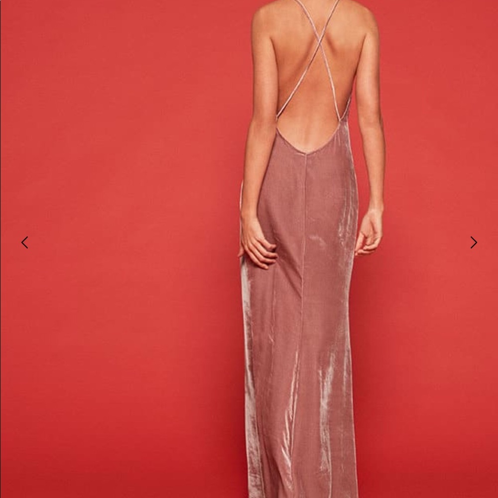 Reformation Velvet Maxi Dress
